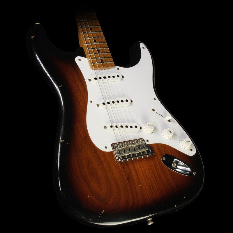 Fender Custom 1955 Roasted Ash Stratocaster Journeyman Relic Electric Guitar 2-Tone Sunburst — 1