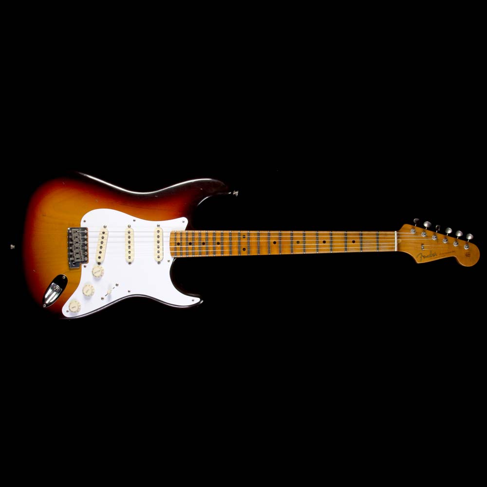 Fender Custom Shop '58 Stratocaster Journeyman Relic Roasted Maple Electric Guitar 3-Tone Sunburst — 2