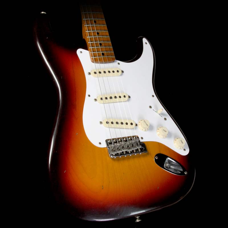 Fender Custom Shop '58 Stratocaster Journeyman Relic Roasted Maple Electric Guitar 3-Tone Sunburst — 1