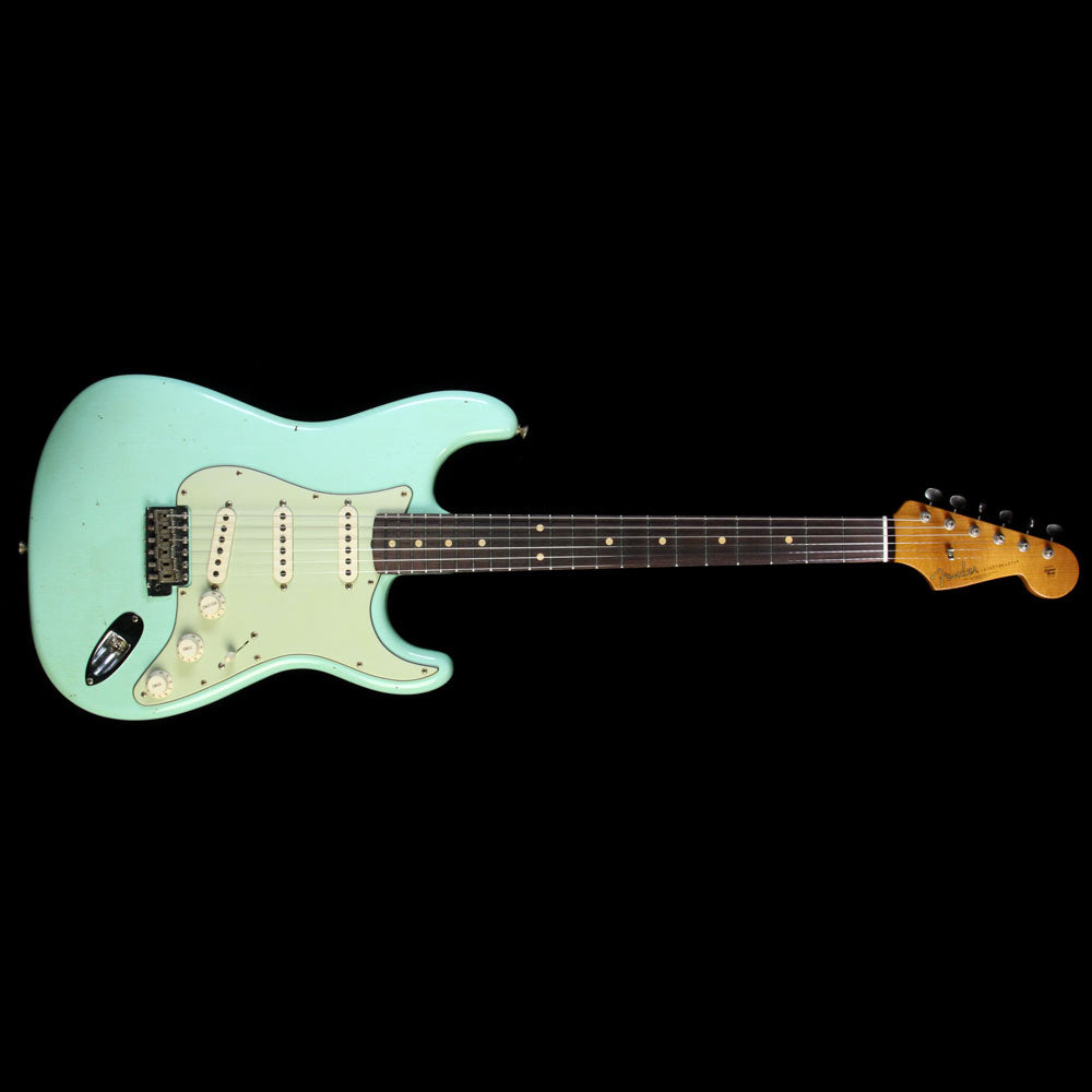 Fender Custom Shop Roasted Alder '62 Stratocaster Relic Electric Guitar Seafoam Green — 2