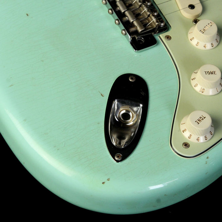 Fender Custom Shop Roasted Alder '62 Stratocaster Relic Electric Guitar Seafoam Green