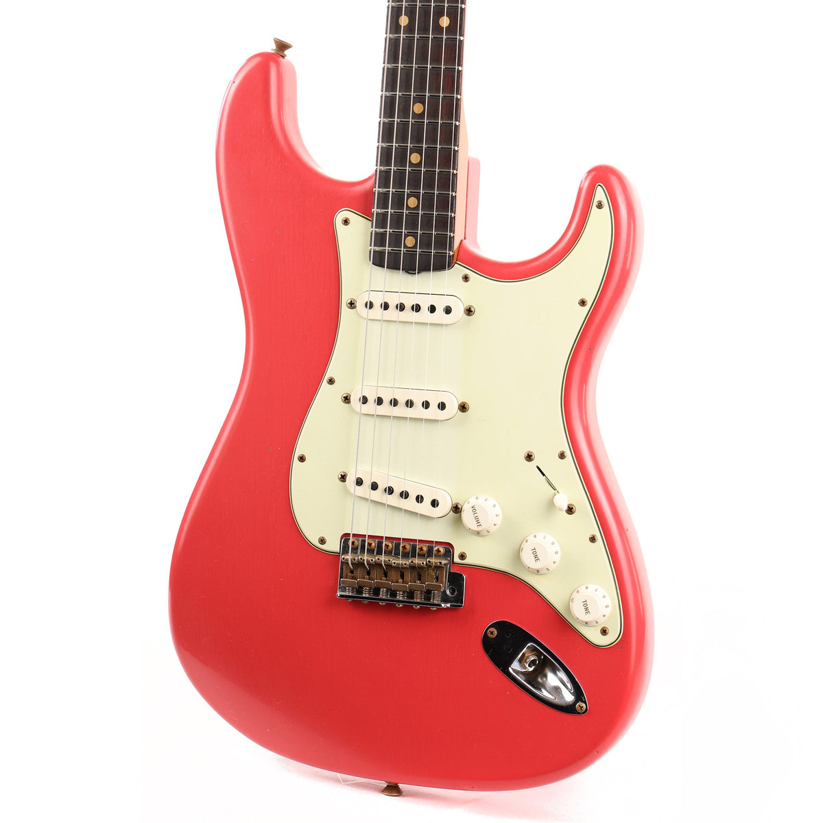 Fender Custom Shop 1963 Roasted Alder Stratocaster Journeyman Relic Fiesta Red — 7