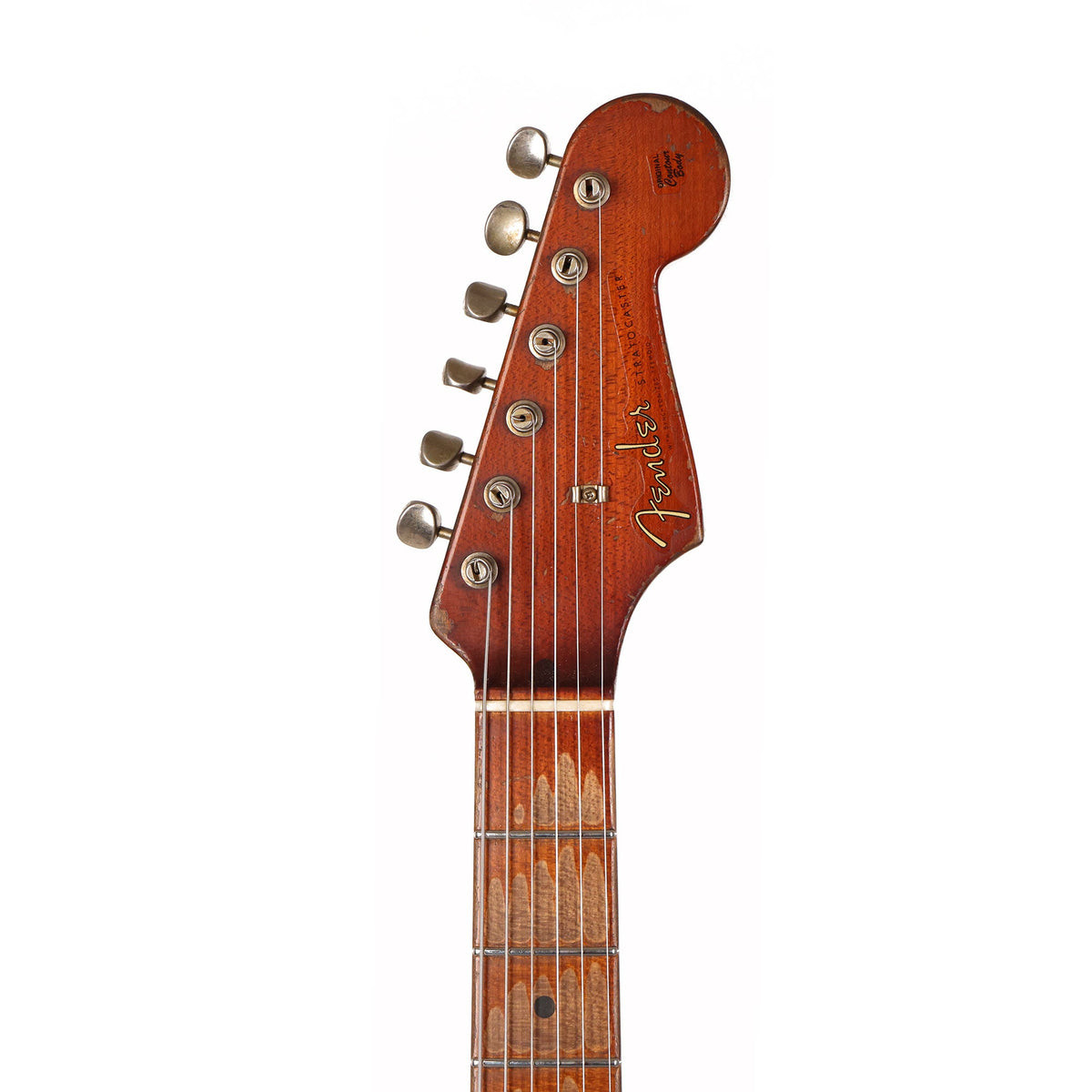 Fender Custom Shop 1957 Stratocaster Roasted Alder Masterbuilt Dale Wilson Heavy Relic Black — 4