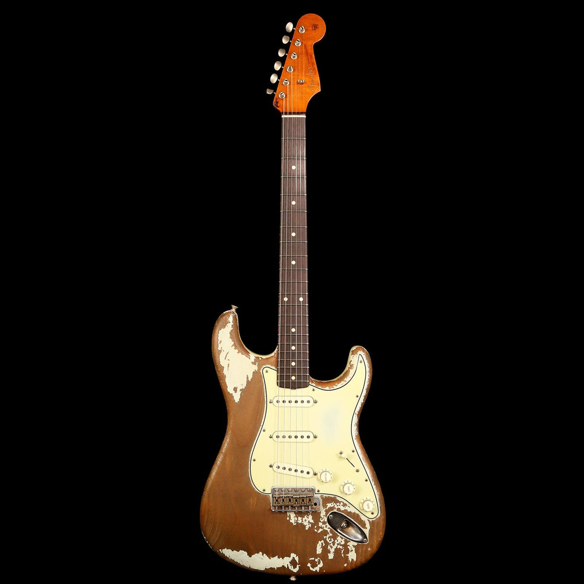 Fender Custom Shop '63 Stratocaster Roasted Heavy Relic Masterbuilt Dale Wilson Faded Sonic Blue Brazilian Rosewood Fretboard — 2