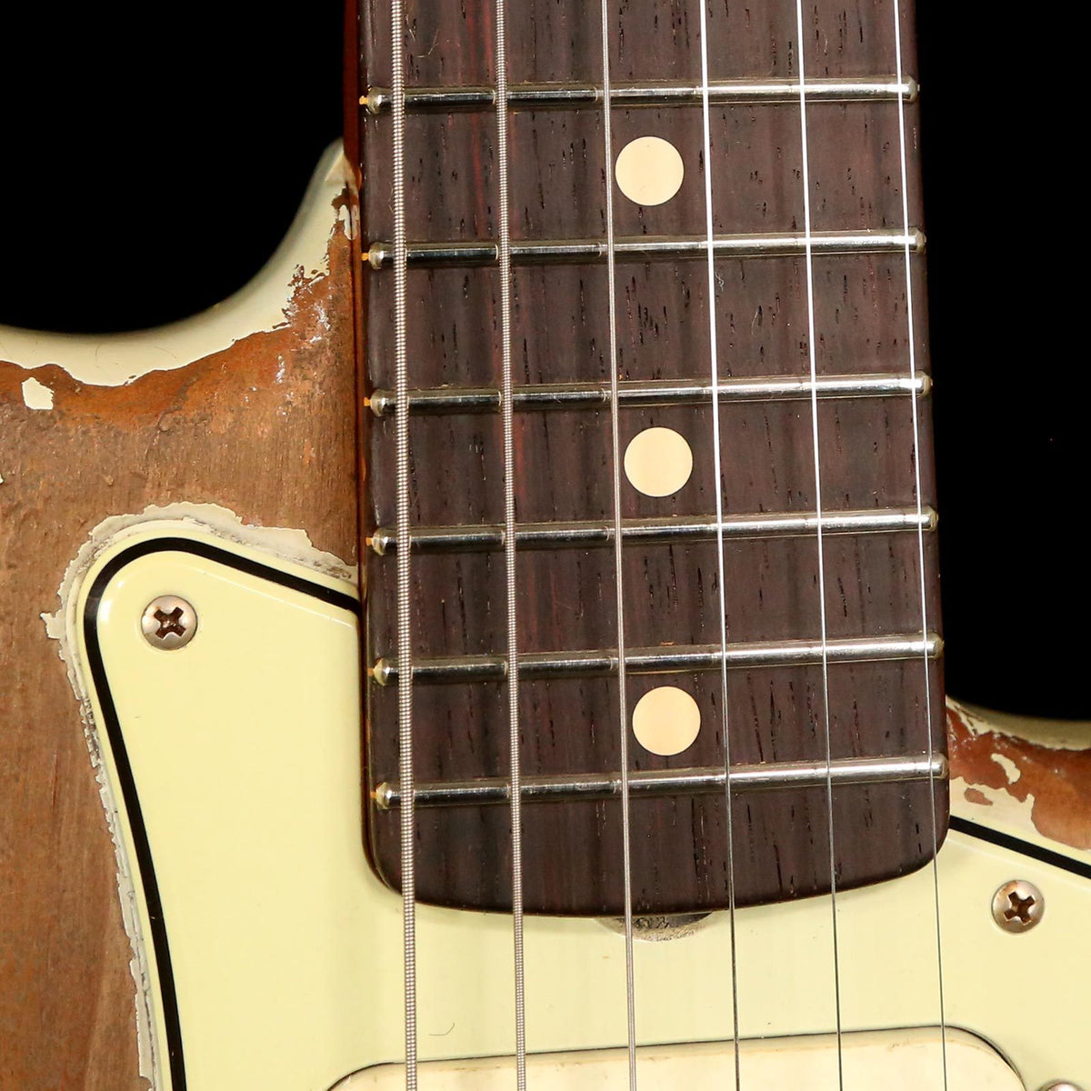 Fender Custom Shop '63 Stratocaster Roasted Heavy Relic Masterbuilt Dale Wilson Faded Sonic Blue Brazilian Rosewood Fretboard — 6