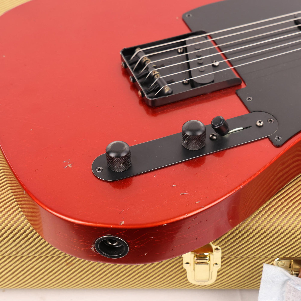 Fender Custom Shop 50s Telecaster Relic Blood Orange Roasted Alder and Flame Maple Masterbuilt Dennis Galuszka — 9