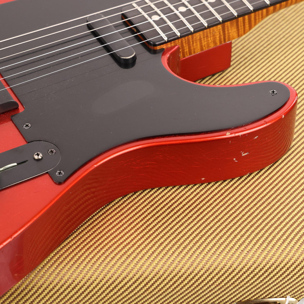 Fender Custom Shop 50s Telecaster Relic Blood Orange Roasted Alder and Flame Maple Masterbuilt Dennis Galuszka — 10