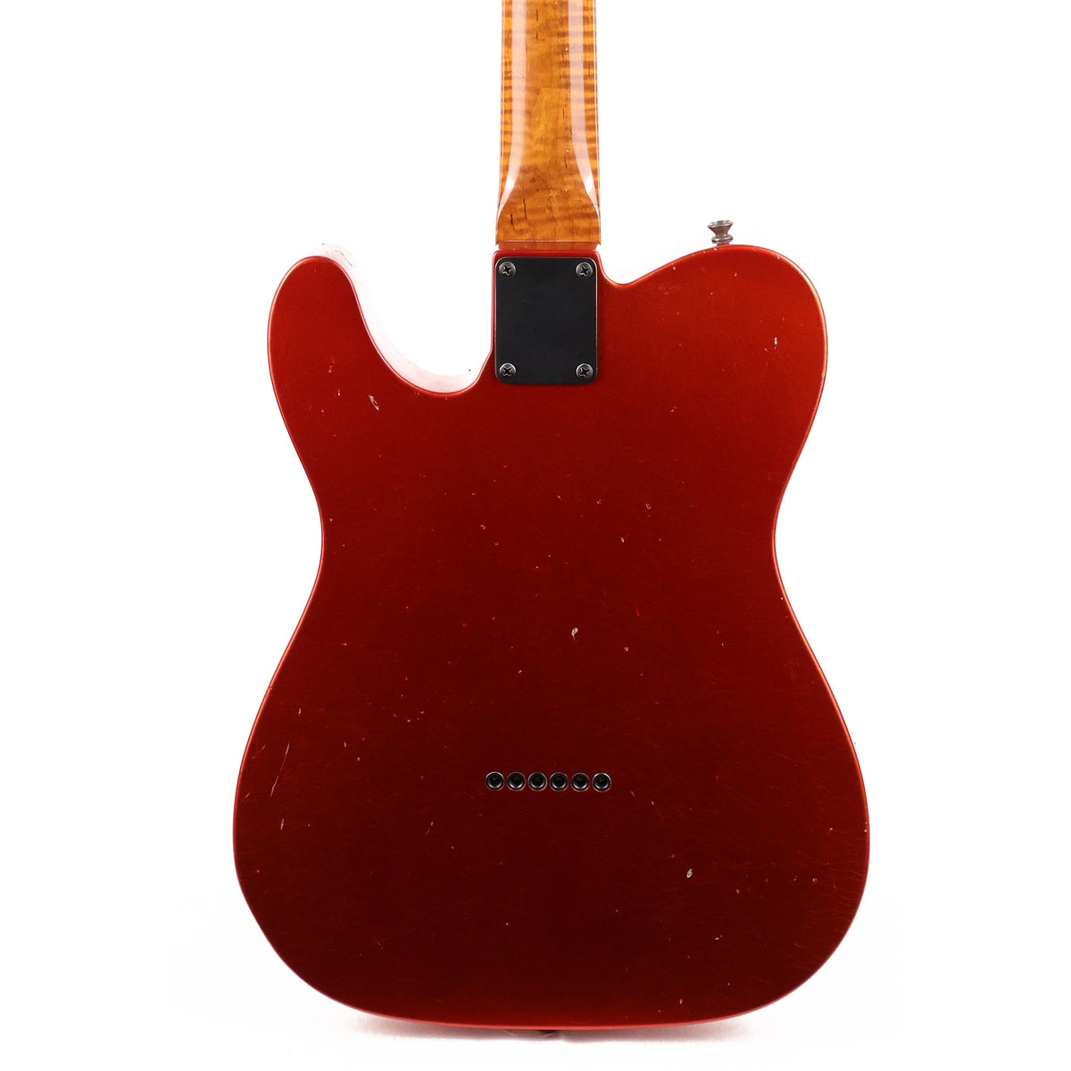 Fender Custom Shop 50s Telecaster Relic Blood Orange Roasted Alder and Flame Maple Masterbuilt Dennis Galuszka — 6