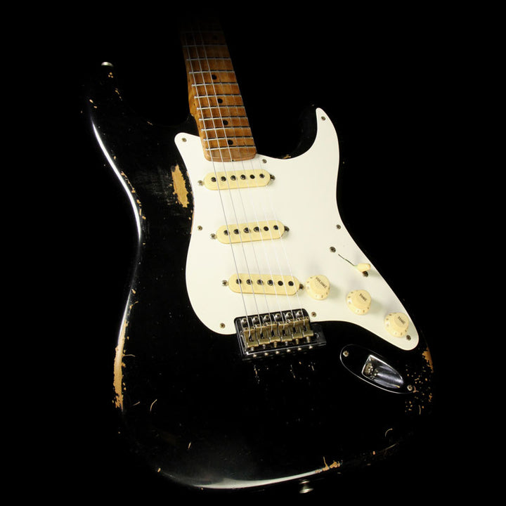 Fender Custom Shop Masterbuilt Paul Waller '59 Stratocaster Heavy Relic Roasted Alder Electric Guitar Black