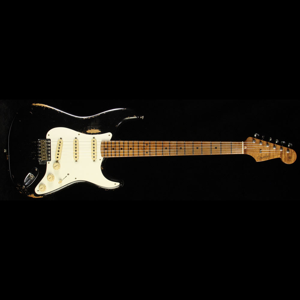 Fender Custom Shop Masterbuilt Paul Waller '59 Stratocaster Heavy Relic Roasted Alder Electric Guitar Black — 2