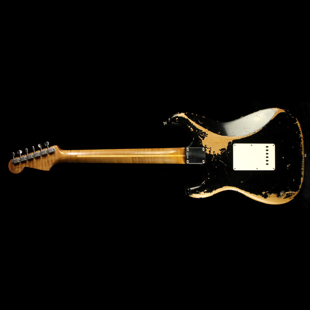 Fender Custom Shop Masterbuilt Paul Waller '59 Stratocaster Heavy Relic Roasted Alder Electric Guitar Black — 3