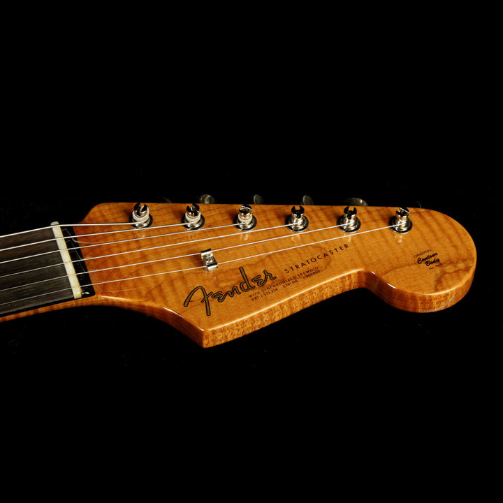 Fender Custom Shop Masterbuilt Yuriy Shishkov 1963 Stratocaster Electric Guitar Brazilian Board Tobacco Edge Burst
