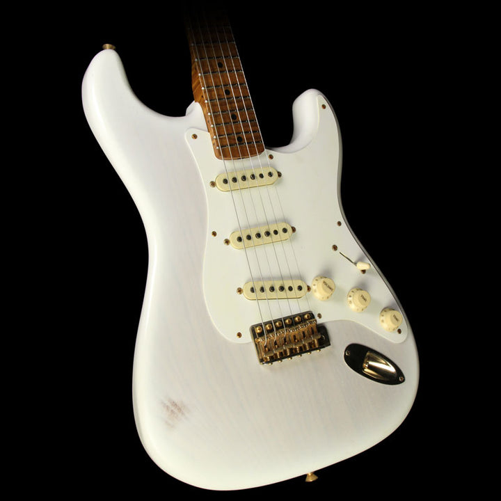 Fender Custom Shop Masterbuilt Greg Fessler '58 Stratocaster Journeyman Relic Roasted Ash Electric Guitar Mary Kaye Blonde