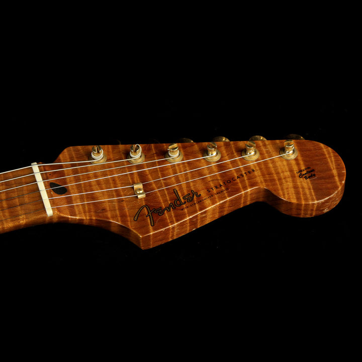 Fender Custom Shop Masterbuilt Greg Fessler '58 Stratocaster Journeyman Relic Roasted Ash Electric Guitar Mary Kaye Blonde