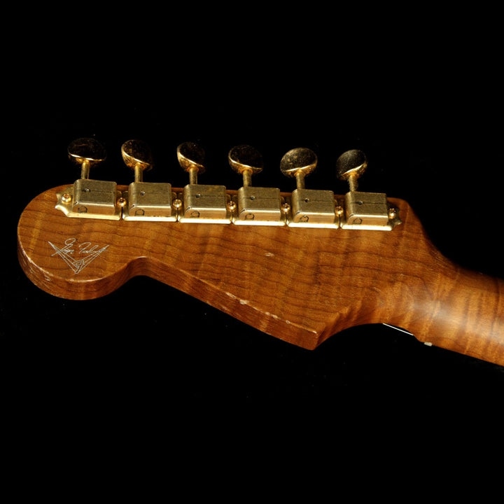 Fender Custom Shop Masterbuilt Greg Fessler '58 Stratocaster Journeyman Relic Roasted Ash Electric Guitar Mary Kaye Blonde