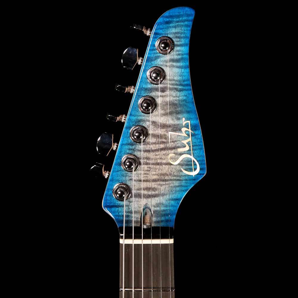 Suhr Standard Trans Charcoal with Blue Burst Back Finish — 4