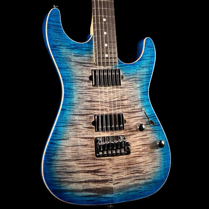 Suhr Standard Trans Charcoal with Blue Burst Back Finish