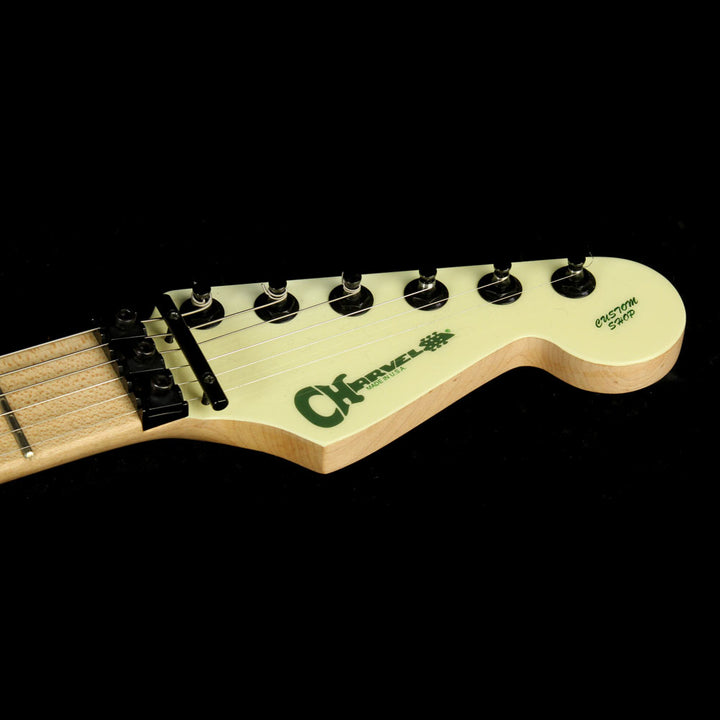 Used 2010 Charvel Custom Shop San Dimas Electric Guitar Rising Sun Green with Gold Leaf Letters