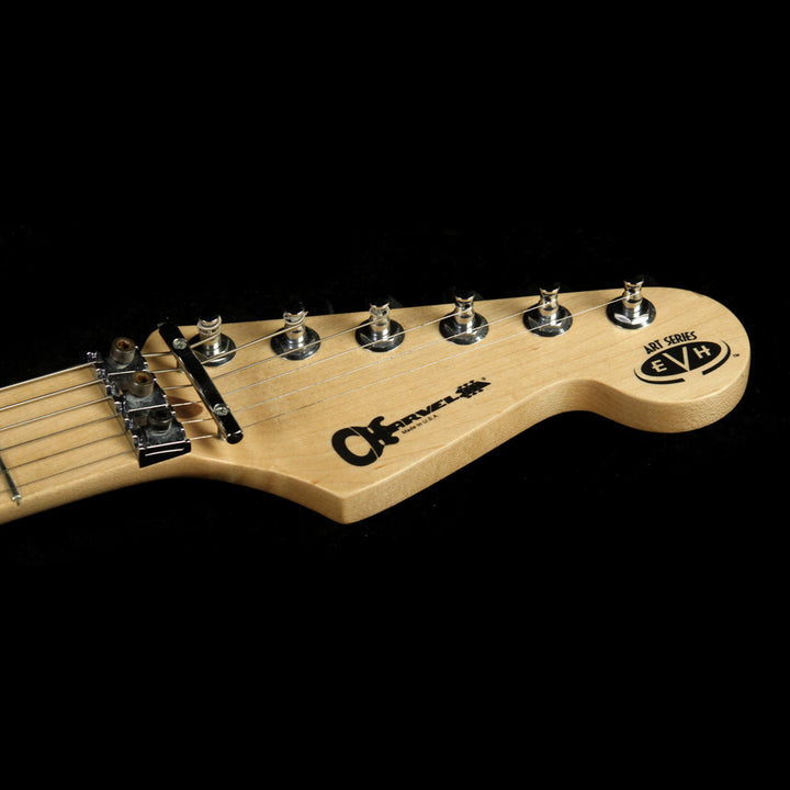 Used Charvel EVH Art Series Electric Guitar Red, Black & White