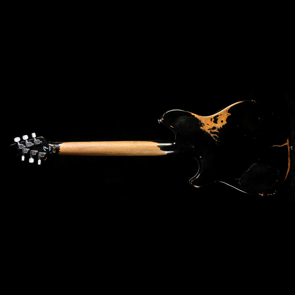 Used 2016 EVH Wolfgang Custom Relic USA Electric Guitar Black — 3