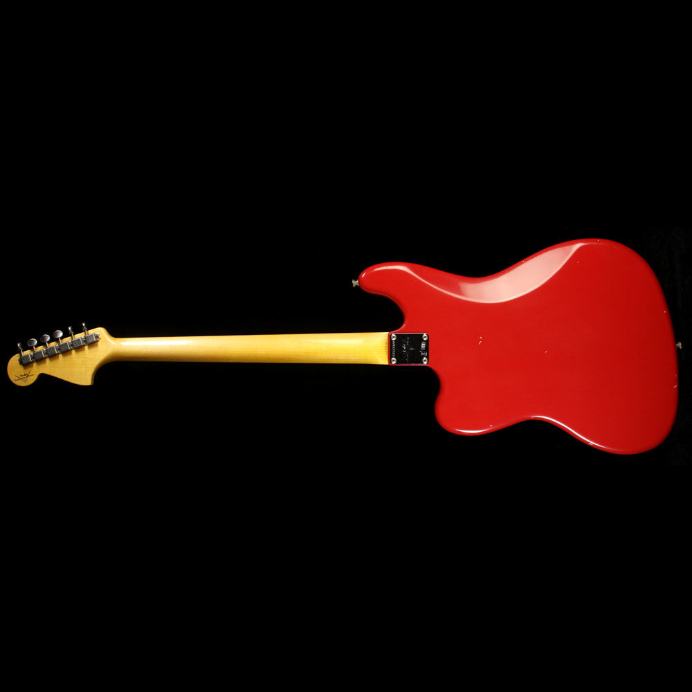 Fender Custom Shop Bass VI Journeyman Relic Electric Bass Dakota Red — 3