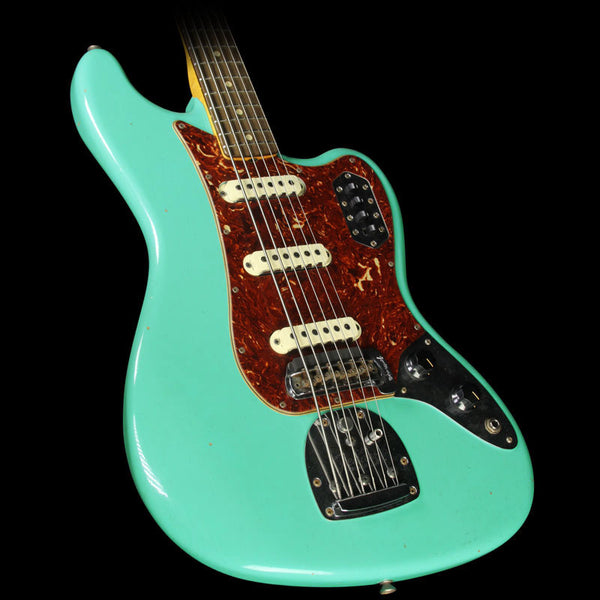 Used Fender Custom Shop Bass VI Journeyman Relic Electric Bass Seafoam Green Metallic
