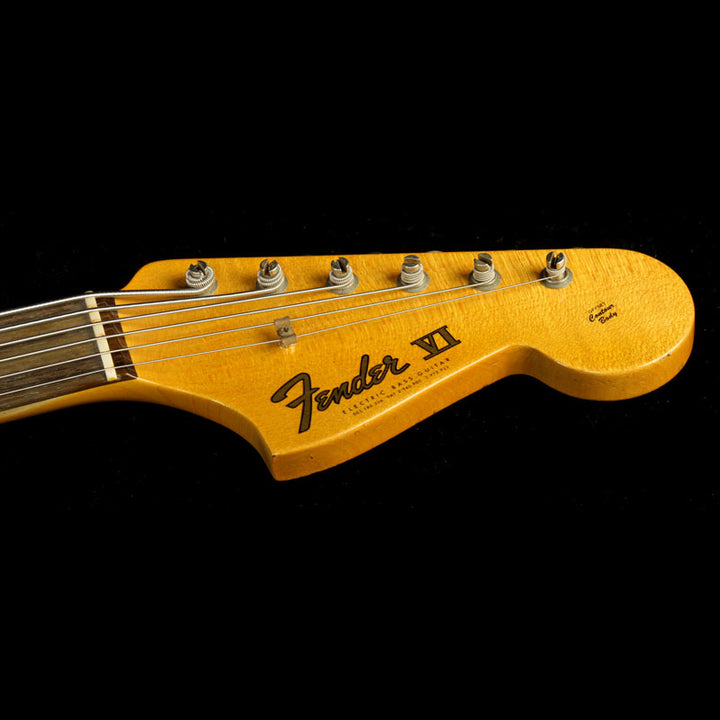 Used Fender Custom Shop Bass VI Journeyman Relic Electric Bass Seafoam Green Metallic