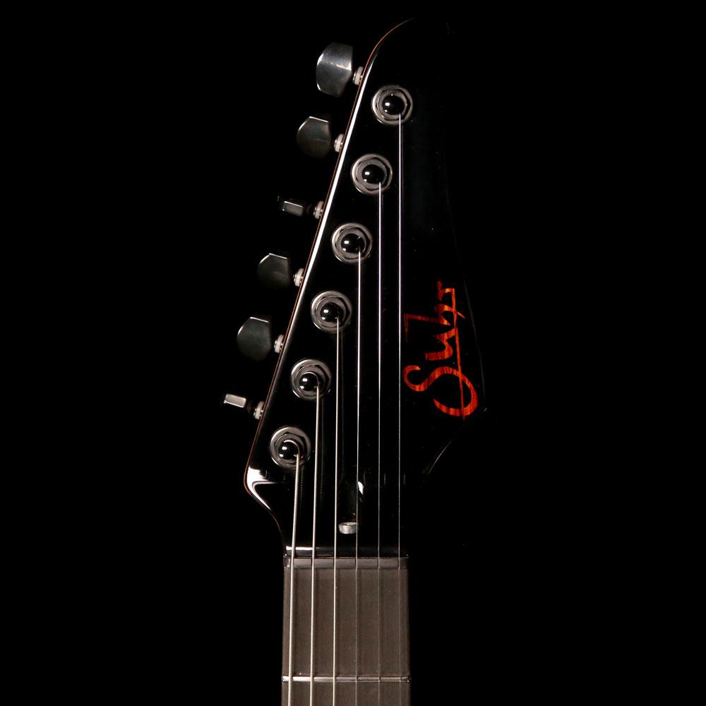 Suhr Standard Carve Top Roasted Maple Neck Gloss Black — 4