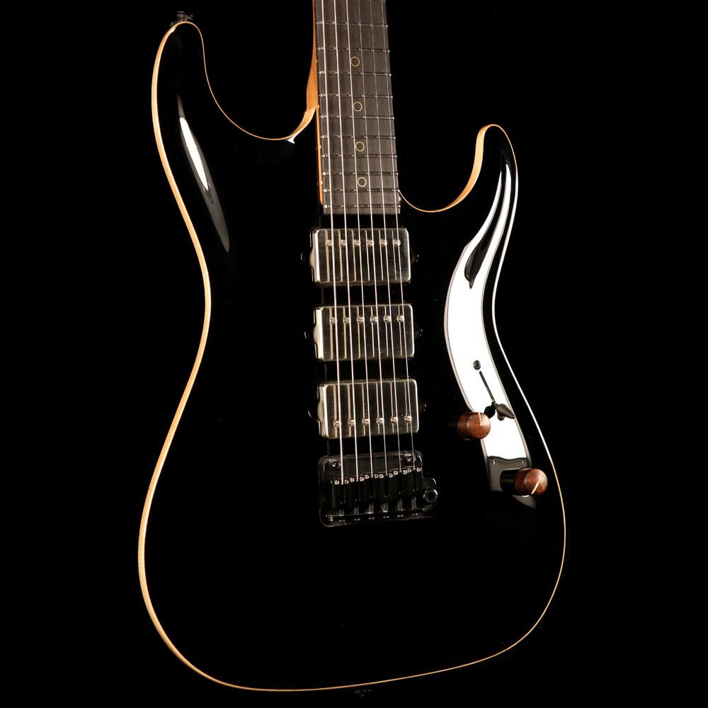 Suhr Standard Carve Top Roasted Maple Neck Gloss Black — 6