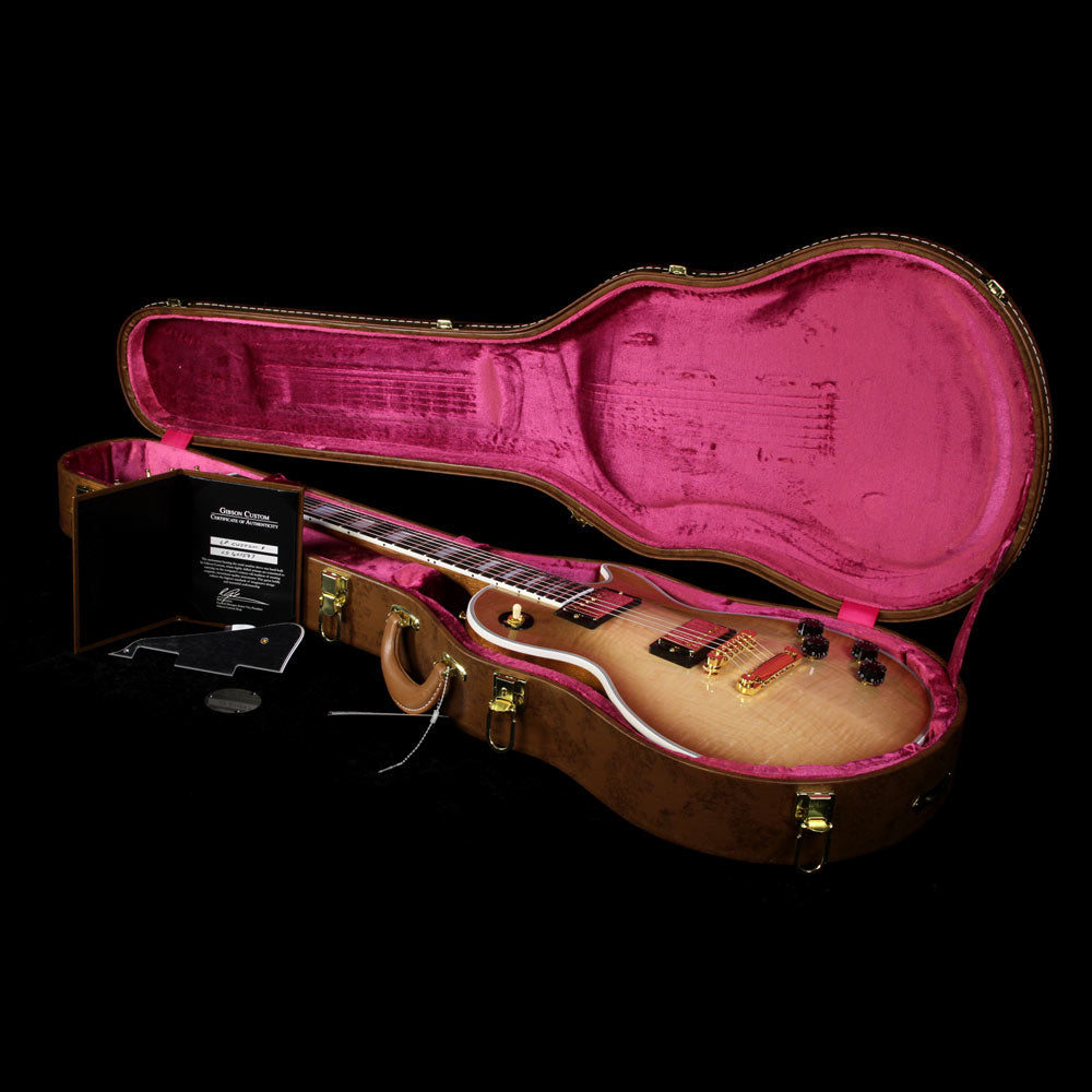 Gibson Custom Shop Zoo Select Les Paul Custom Electric Guitar Champagne Burst — 8