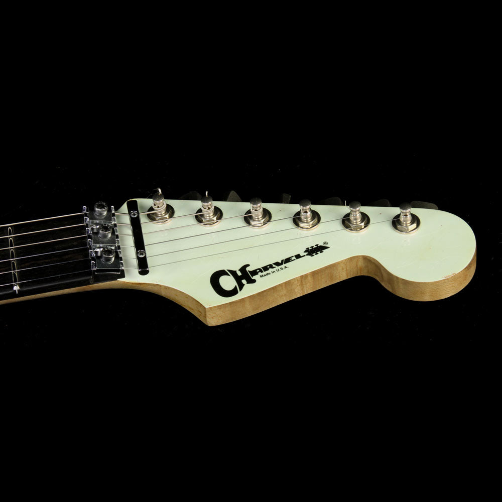 Used 2016 Charvel Custom Shop Nitro San Dimas Electric Guitar White Pearl with Platinum Pink Overspray — 4
