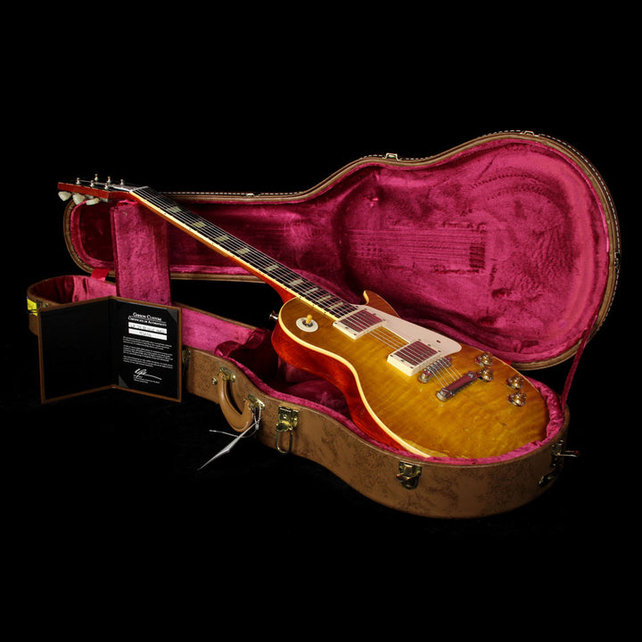 Used 2013 Gibson Custom Shop 1959 Les Paul Aged Electric Guitar Dirty Lemon