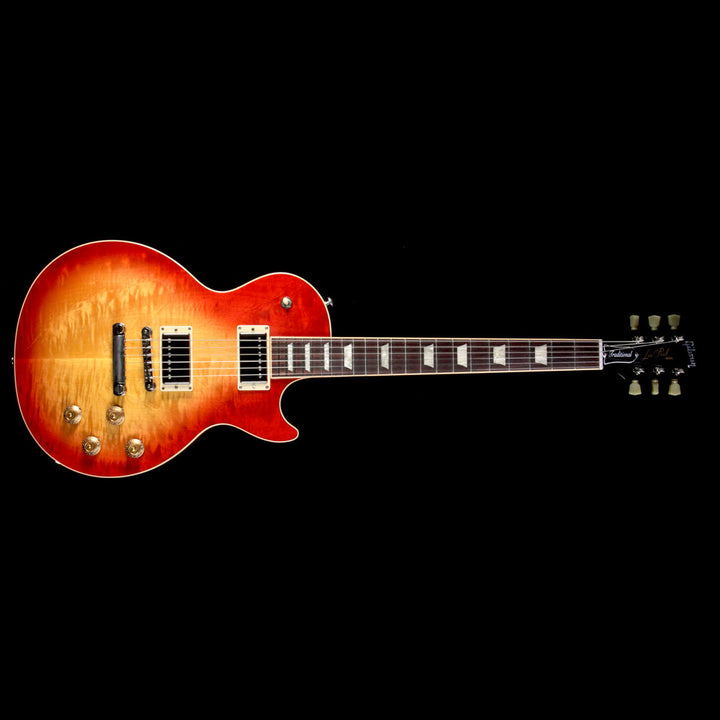 Used 2017 Gibson Les Paul Traditional T Electric Guitar Heritage Cherry Sunburst