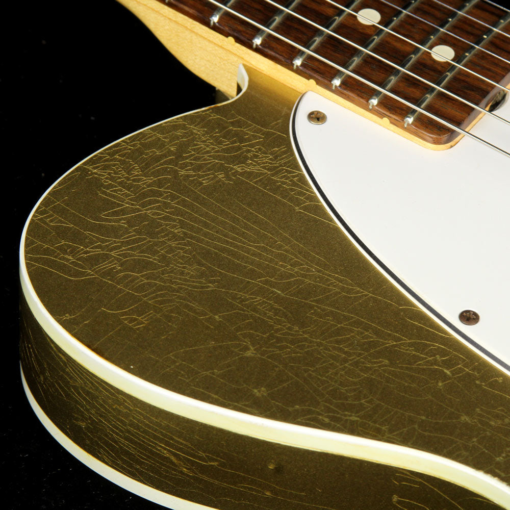 Used 2012 Fender Custom Shop '59 Esquire Relic Electric Guitar Aztec Gold — 5