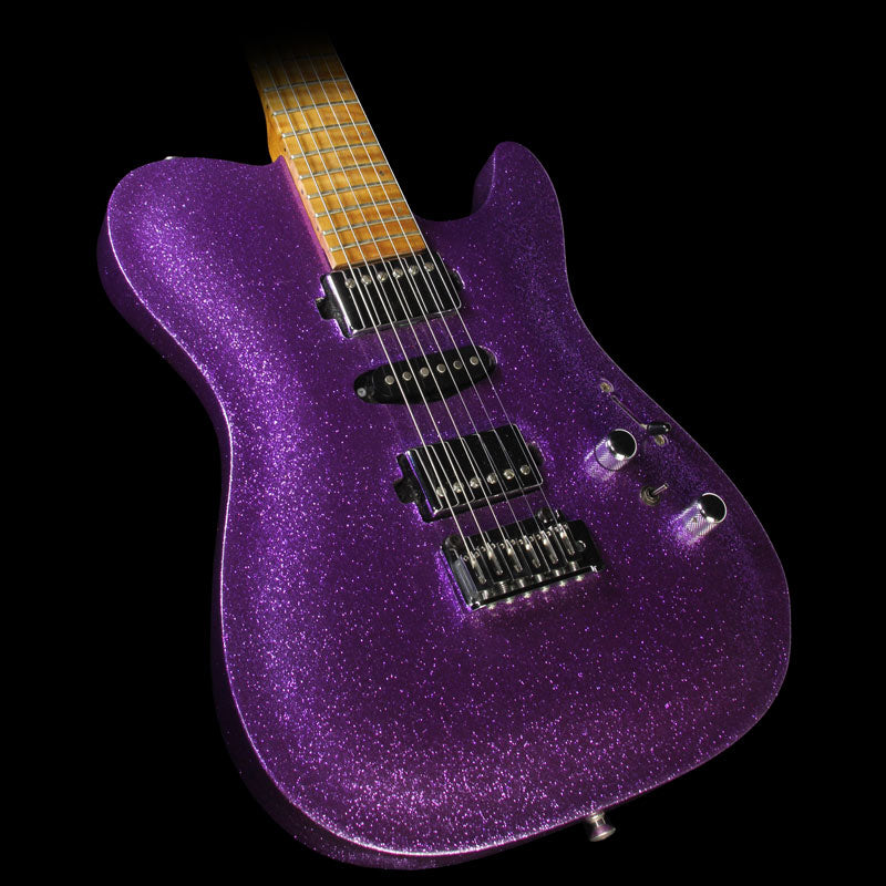 Used 2015 Lipe Carved Top Virtuoso Electric Guitar Purple Sparkle — 1