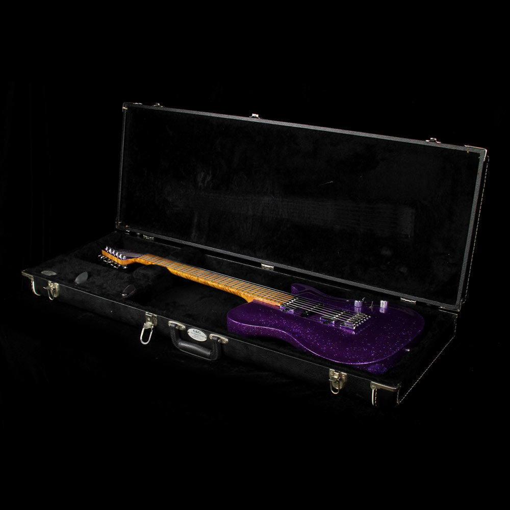 Used 2015 Lipe Carved Top Virtuoso Electric Guitar Purple Sparkle — 5