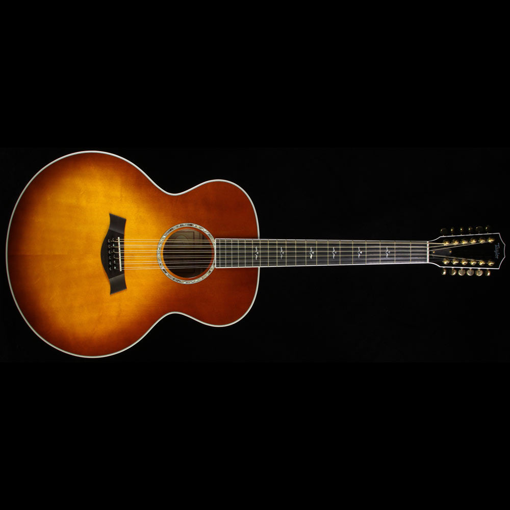 Used 2002 Taylor 655/12e Jumbo Acoustic Guitar Sunburst — 2
