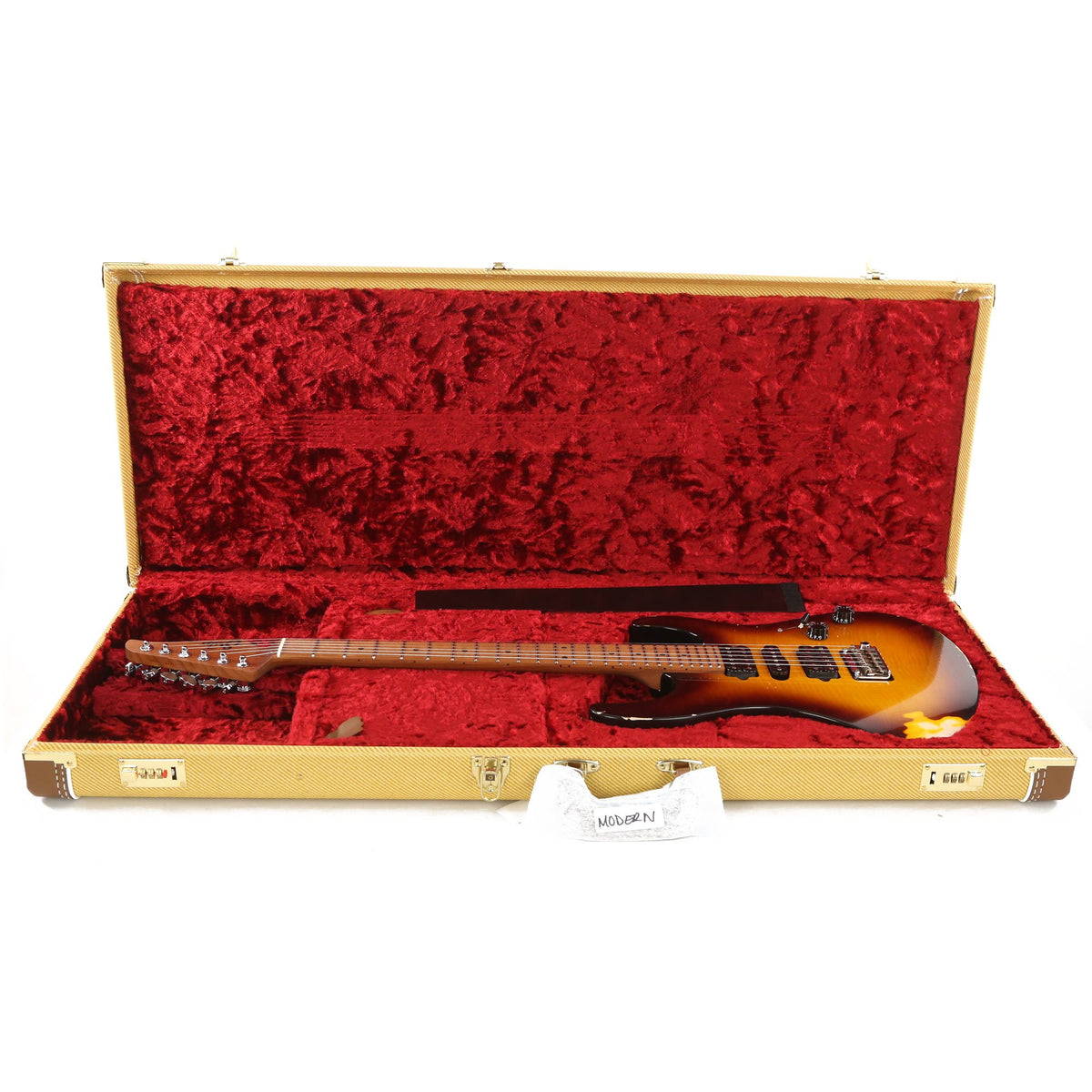 Suhr Modern Extreme Antique Figured 2-Tone Sunburst — 8