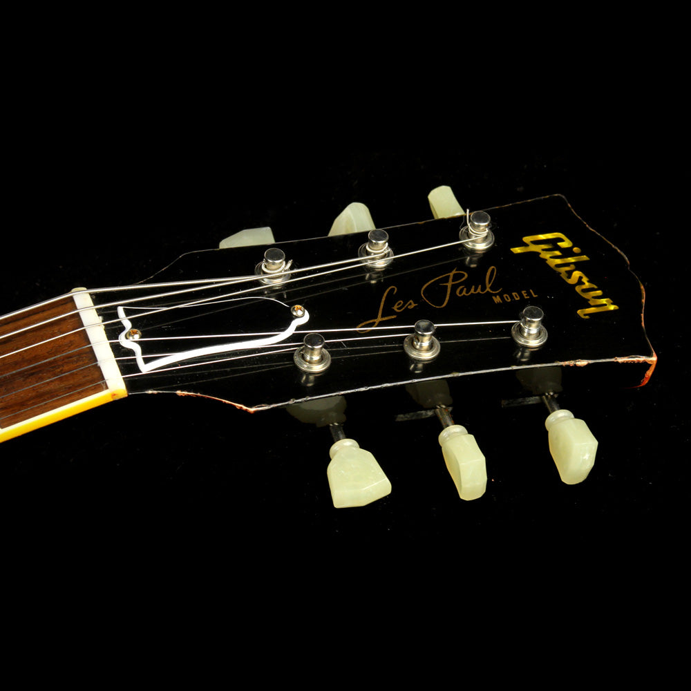 Used Gibson Custom CC 34 Blackburst 1959 Les Paul Electric Guitar Ebony over Washed Cherry — 4