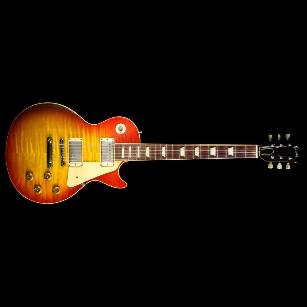 Used 2008 Gibson Custom '59 Les Paul Murphy Aged Electric Guitar Washed Cherry — 2