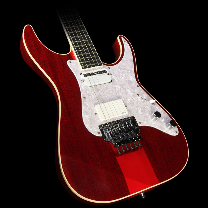 Used ESP Custom Japan M-II Electric Guitar See-Thru Red — 1