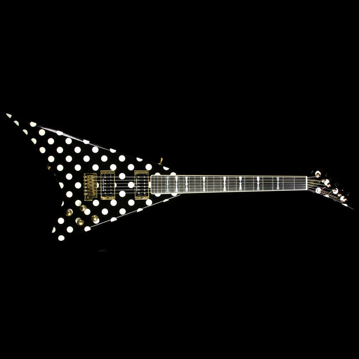 Used 2016 Jackson Custom Shop Randy Rhoads RR 1.5 Guitar Black w White Dots