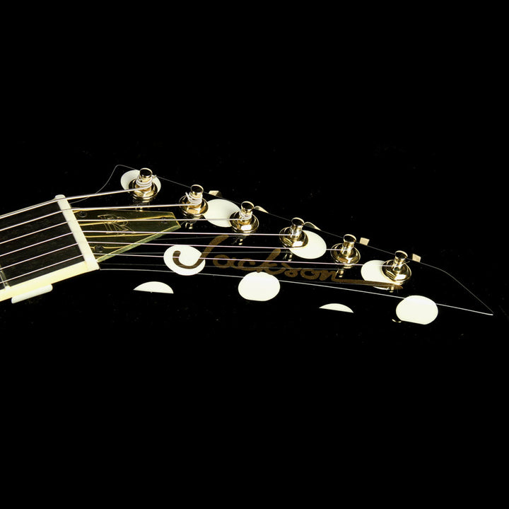 Used 2016 Jackson Custom Shop Randy Rhoads RR 1.5 Guitar Black w White Dots