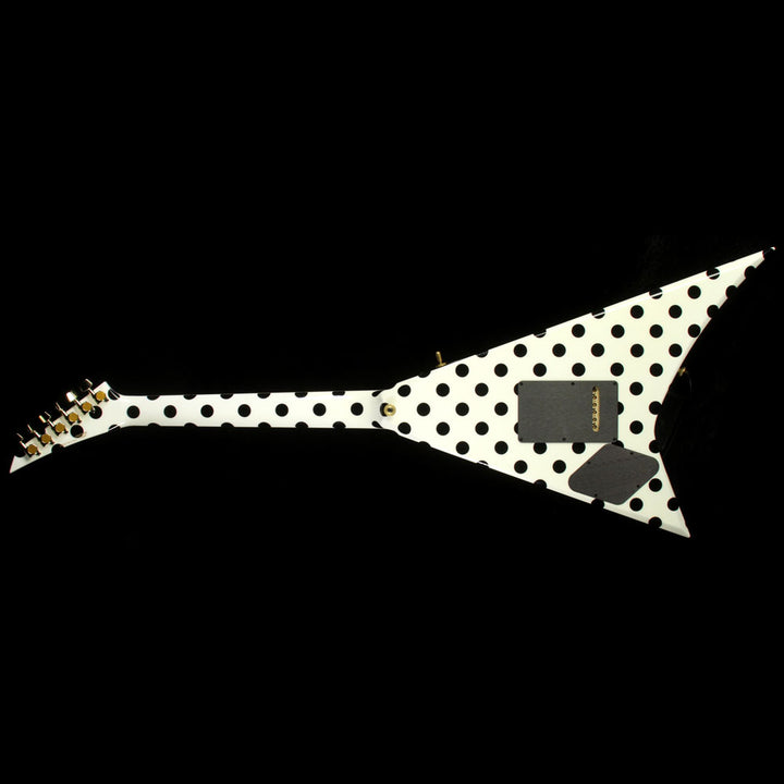 Used 2016 Jackson Custom Shop Randy Rhoads RR 1.5 Guitar White w Black Dots