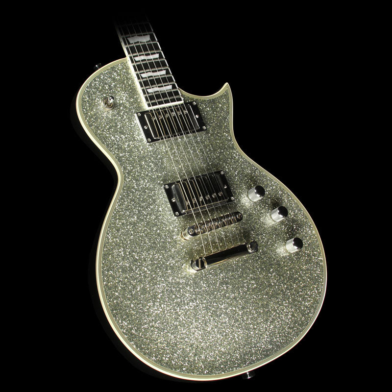 Used 2011 ESP Eclipse II Electric Guitar Silver Sparkle | The