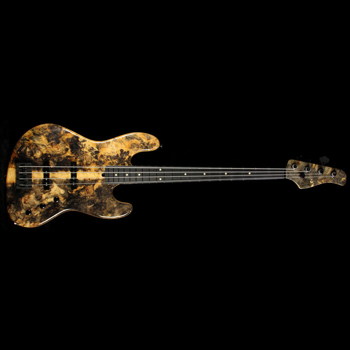 Used 2015 Suhr Custom Classic Buckeye Burl Electric Bass Natural