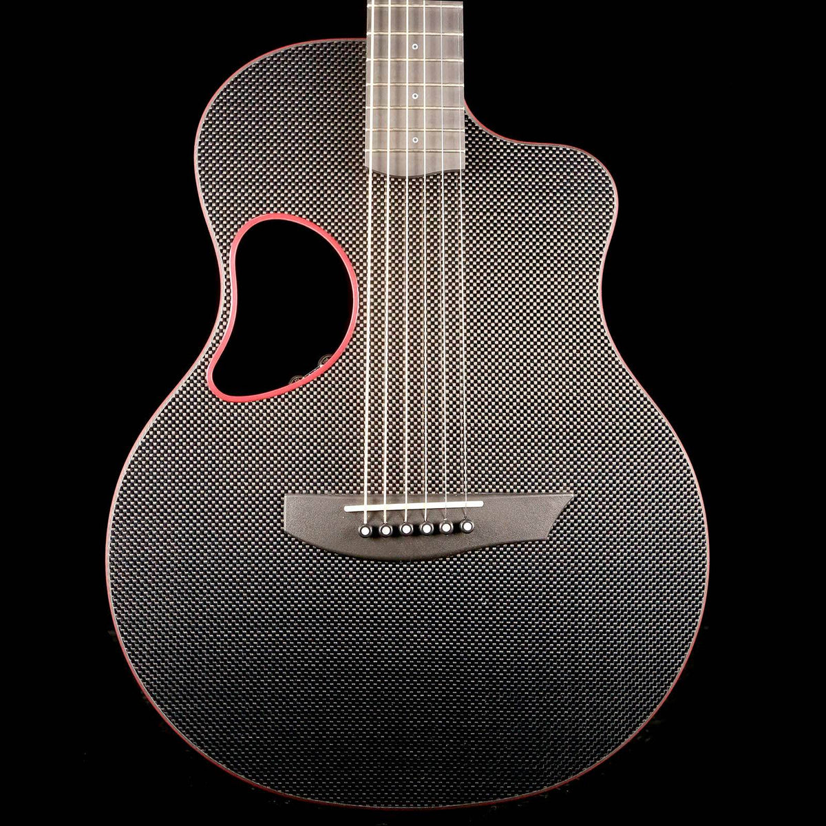 McPherson Touring Carbon Fiber Acoustic Guitar Red Binding — 1