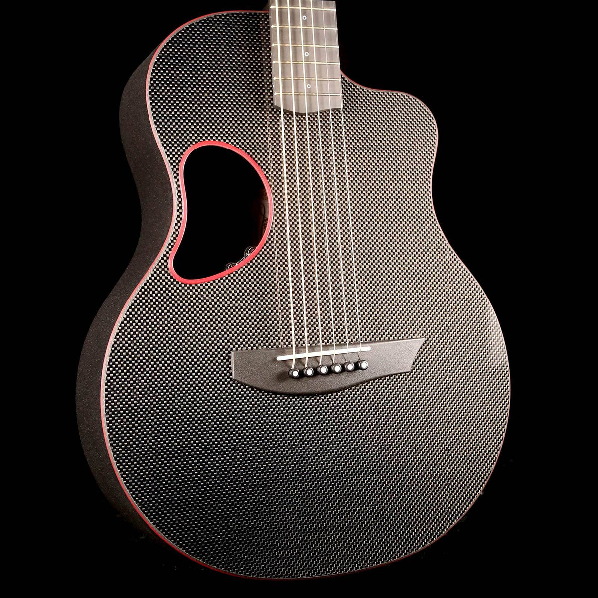 McPherson Touring Carbon Fiber Acoustic Guitar Red Binding — 5