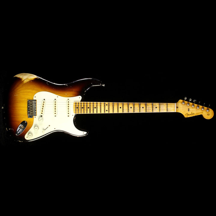 Used 2014 Fender Custom Shop Masterbuilt John Cruz 1957 Relic Wildwood 10 Stratocaster Electric Guitar 2-Tone Sunburst