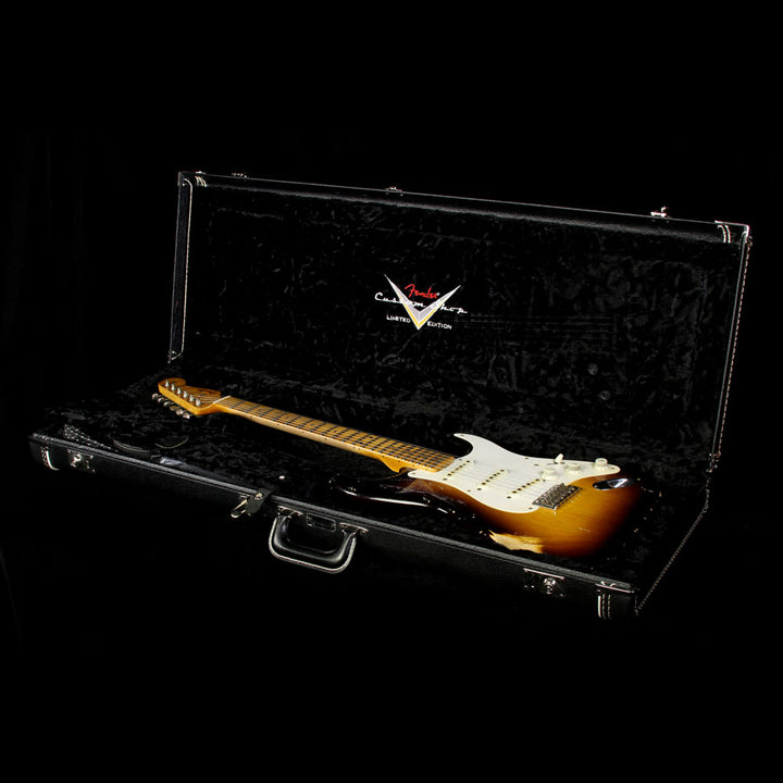 Used 2014 Fender Custom Shop Masterbuilt John Cruz 1957 Relic Wildwood 10 Stratocaster Electric Guitar 2-Tone Sunburst